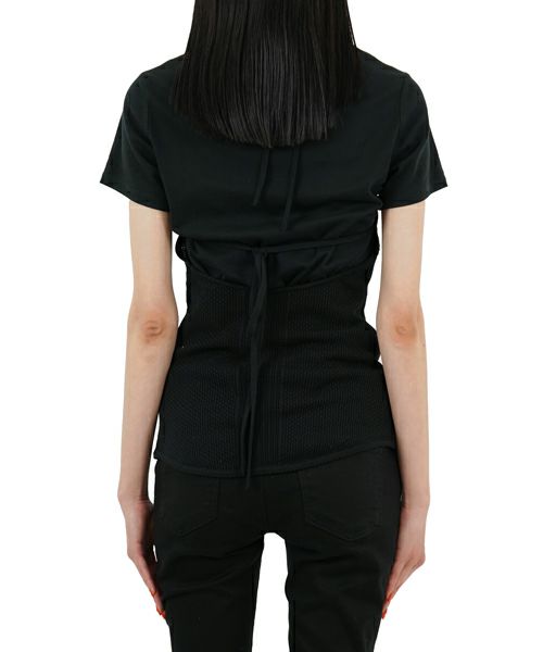 Mame Kurogouchi＞Openwork Lace-up Knitted Top | MAKES ONLINE STORE
