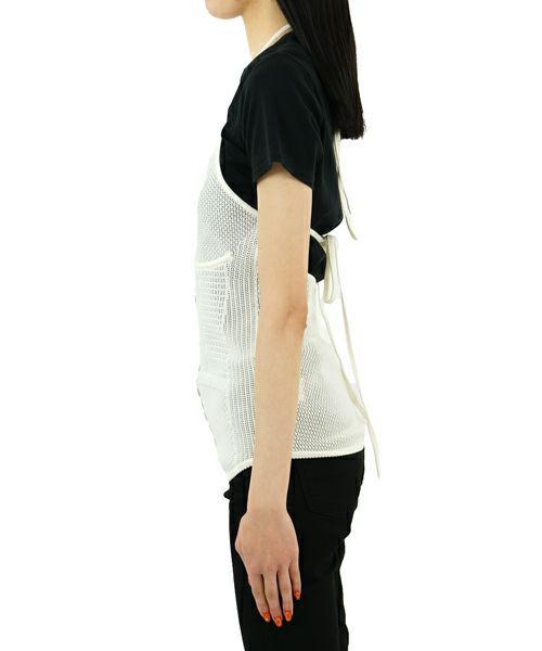Mame Kurogouchi＞Openwork Lace-up Knitted Top | MAKES ONLINE STORE