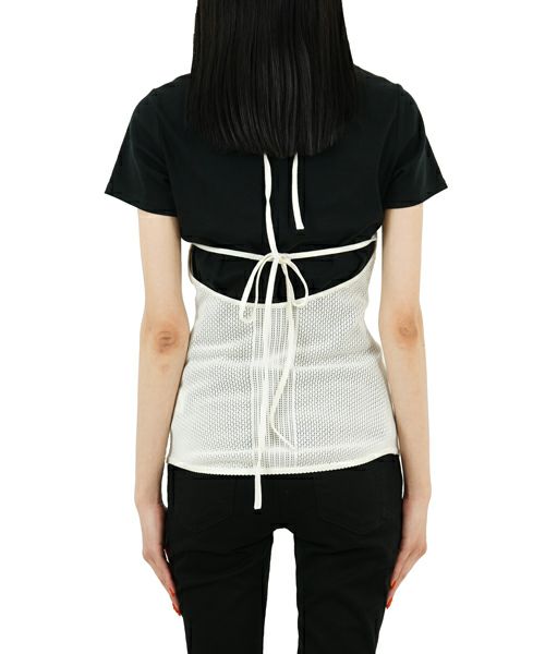 Mame Kurogouchi＞Openwork Lace-up Knitted Top | MAKES ONLINE STORE