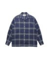 ＜WACKO MARIA＞OMBRE CHECK OPEN COLLAR SHIRT L/S (TYPE-1)