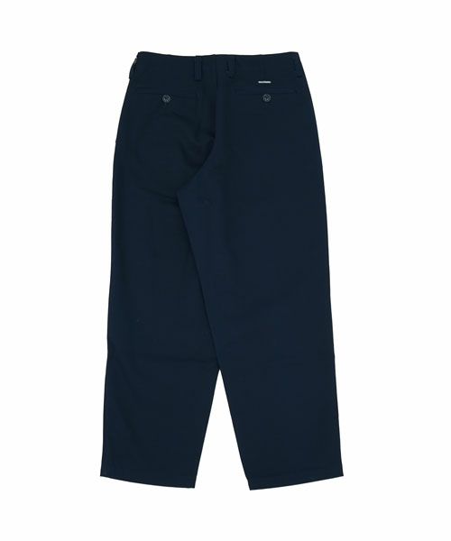 DESCENDANT ディセンダント 黒 M DC6 Wideスラックス パンツ DESCENDANT/DC-6 ORGANIC COTTON TWILL TROUSERS (BLACK)