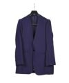 ＜OVERCOAT＞Collarless Single Breasted Jacket In Rayon Tricotine