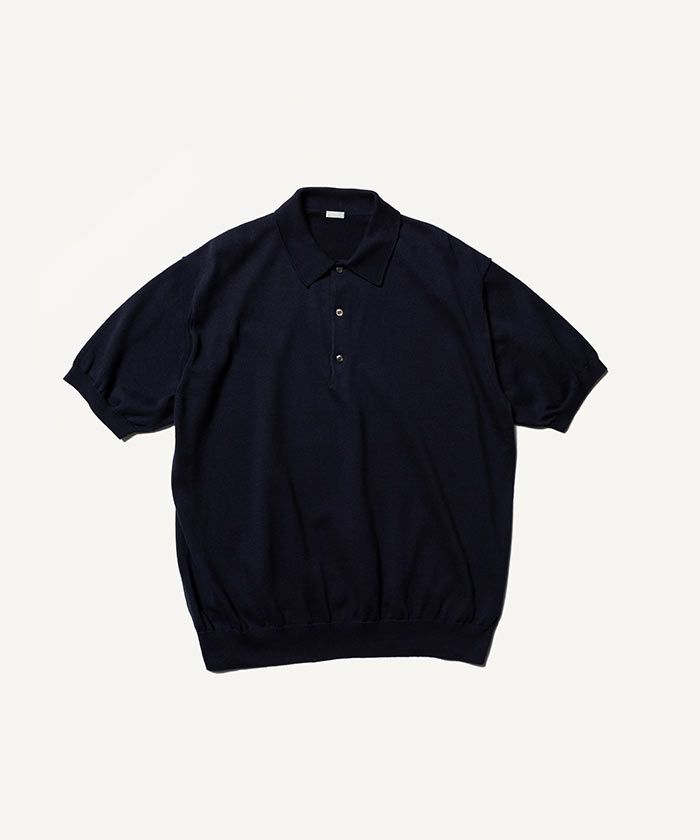A.PRESSE＞Cotton Knit S/S Polo Shirts | MAKES ONLINE STORE