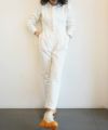 ＜FUMIKA＿UCHIDA＞Span thread Fleece SWEAT JUMP SUIT