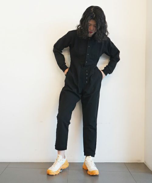 FUMIKA＿UCHIDA＞Span thread Fleece SWEAT JUMP SUIT | MAKES ONLINE