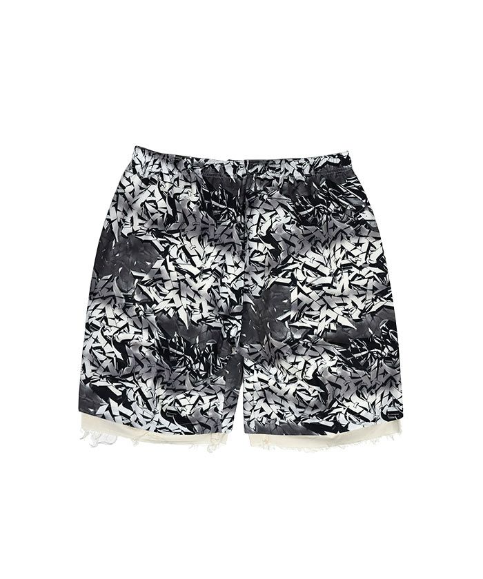 Children of the discordance＞PERSONAL DATA PRINTED SHORT PANTS H