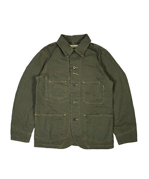 RRL ダブルアールエル Cotton Herringbone Paint Splatter Chore 