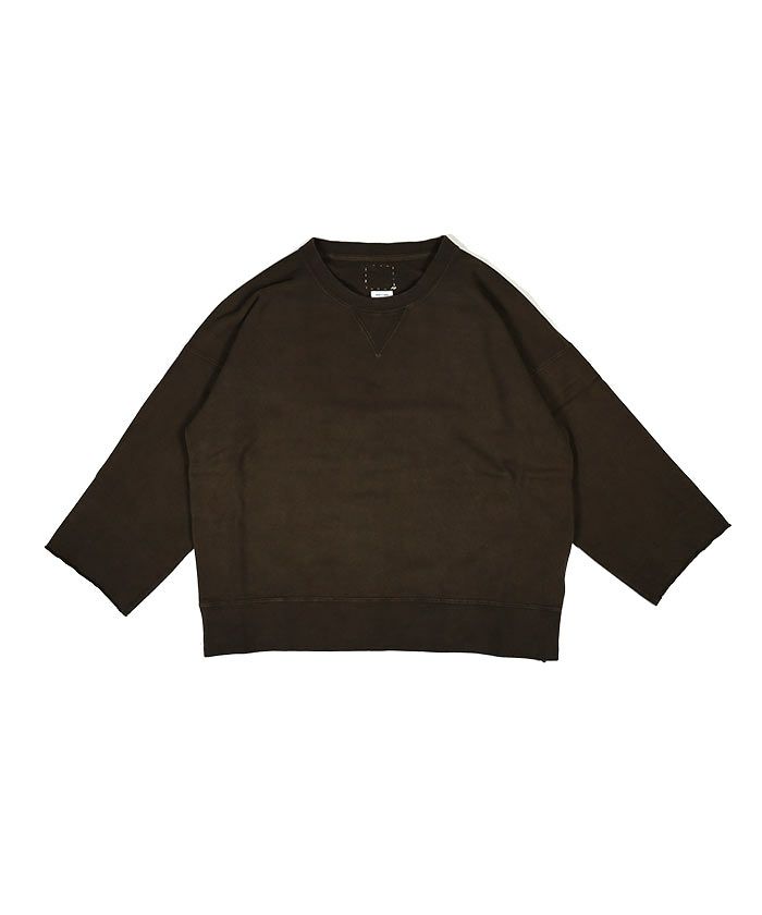 23ss visvim jumbo sweat 3/4 七分丈 泥染め ブラウン-