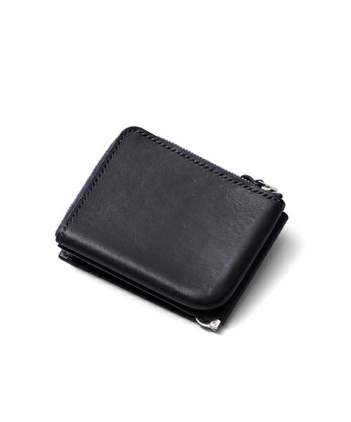 ＜ED ROBERT JUDSON＞smoothed cowleather molded moneyclip wallet