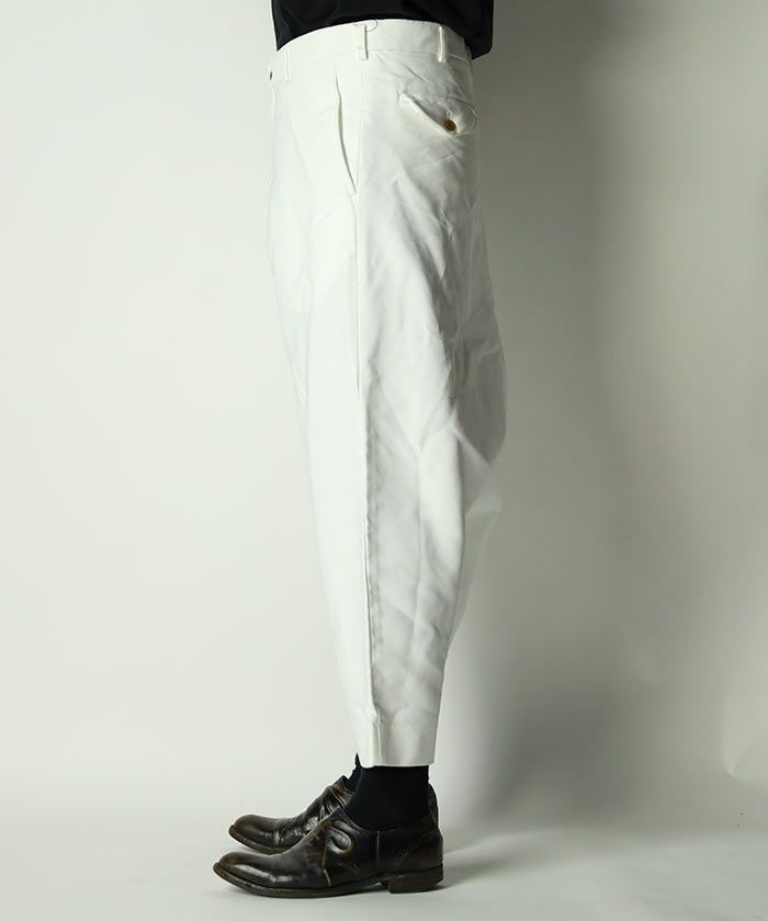 COMME des GARCONS HOMME PLUS＞white ポリエステル パンツ | MAKES ...