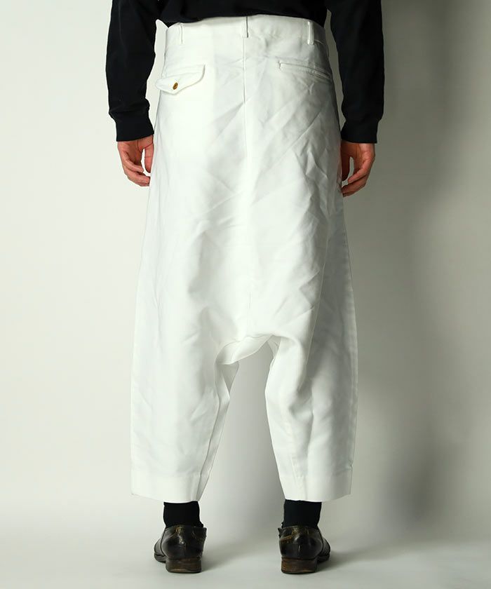 COMME des GARCONS HOMME PLUS＞white ポリエステル パンツ | MAKES 