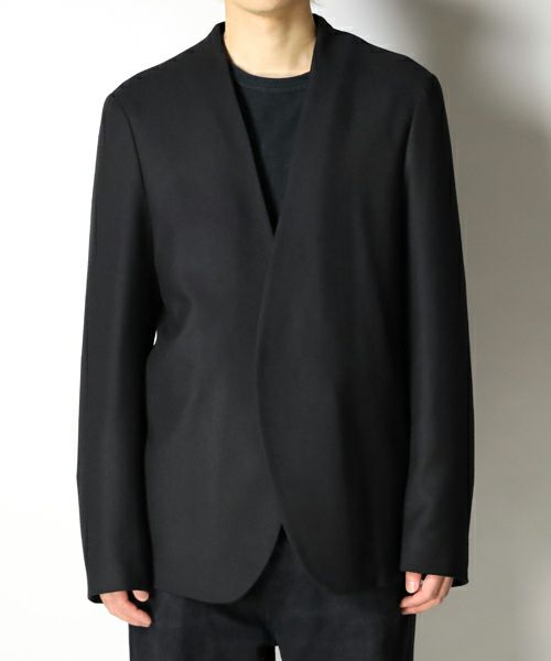 Maison Margiela＞COLLAR LESS WOOL JACKET | MAKES ONLINE STORE