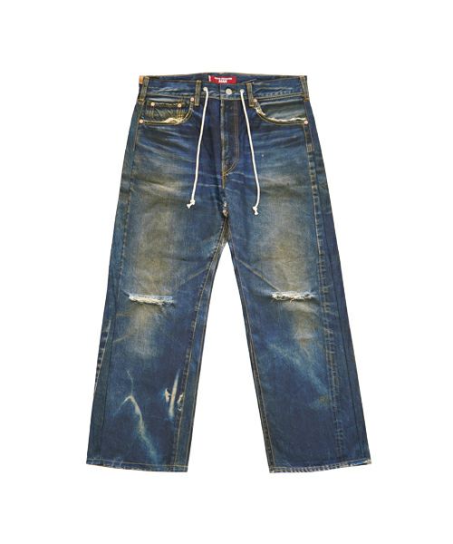 ＜eYe JUNYAWATANABE COMMEdesGARCONS MAN＞綿ツイルプリントLevis Wネーム BerBerJin