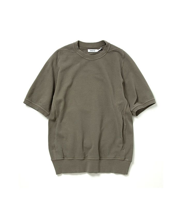 ＜nonnative＞DWELLER S/S CREW PULLOVER COTTON SWEAT OVERDYED