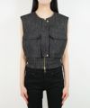 ＜VERONIQUE LEROY＞SLEEVE SHORT ELASTIC WAIST JACKET