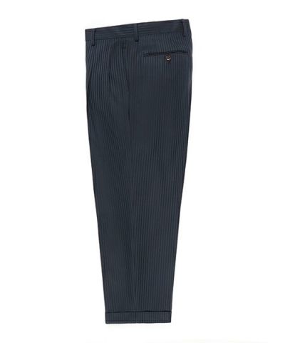 WACKO MARIA STRIPED PLEATED TROUSERS - スラックス