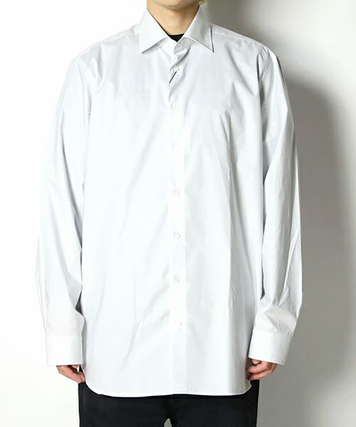 ＜RAF SIMONS＞Big classic shirt Grand amour print back