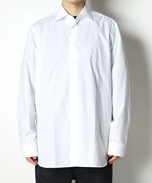 ＜RAF SIMONS＞Big classic shirt with K.A.M. patch on back