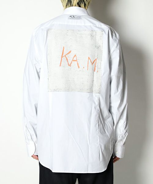 ＜RAF SIMONS＞Big classic shirt with K.A.M. patch on back