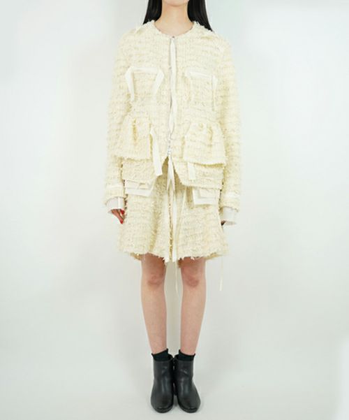 ＜Midorikawa＞FANCY TWEED LAME JACKET(MID23SS-JK02)