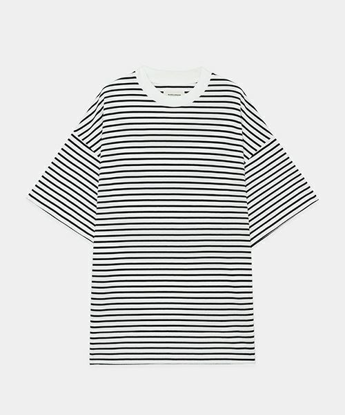 marka ／ MARKAWARE＞ORGANIC PIMA 60//2 STRIPE BOX Tee S/S | MAKES