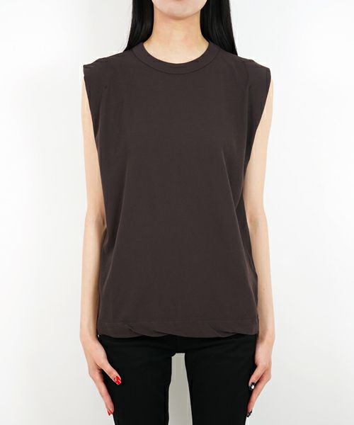 ＜ATON＞FREACA SINGLE JERSEY TANK TOP