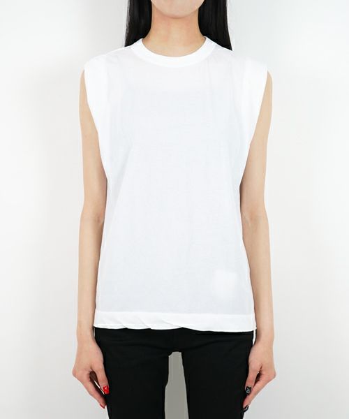 ＜ATON＞FREACA SINGLE JERSEY TANK TOP