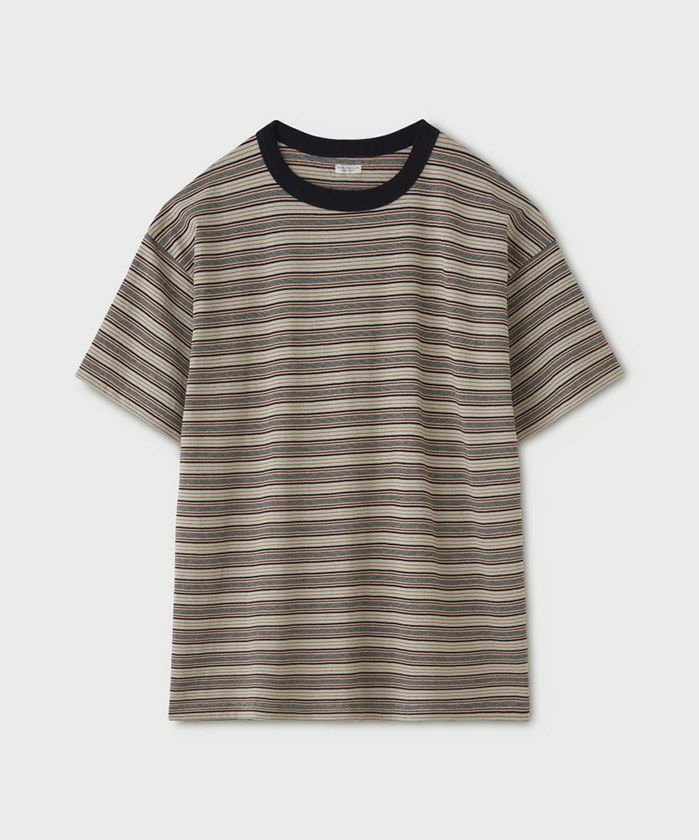 ＜PHIGVEL＞Border Short Sleeve Top