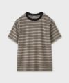 ＜PHIGVEL＞Border Short Sleeve Top