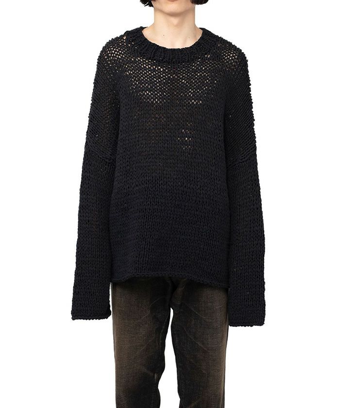 ＜MYne＞Shoelace Knitted Pullover Jumper