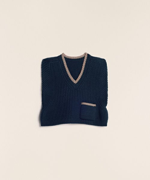 ＜JACQUEMUS＞Le haut Pipa(Chunky knit vest.)