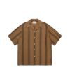 ＜WACKO MARIA＞STRIPED OPEN COLLAR SHIRT S/S