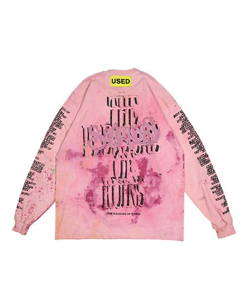 トップス THE INCORPORATED USED LS T-SHIRT PINK L The Incorporated＞