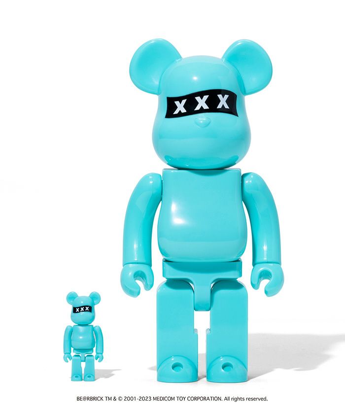 Q ベアブリック シリーズ36 GOD SELECTION XXX　黒100% BE@RBRICK GOD SELECTION XXX ゴッドセレクション トリプル