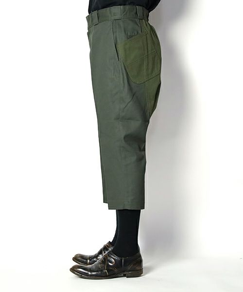 eYe JUNYAWATANABE MAN＞ポリ綿クロップド Dickies Wネーム