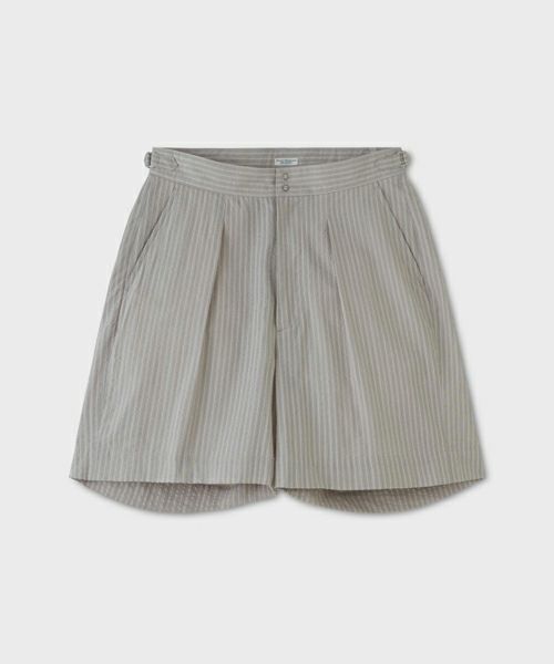 ＜PHIGVEL＞Seersucker Safari Shorts