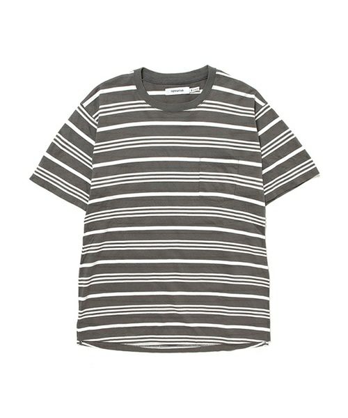 ＜nonnative＞DWELLER S/S TEE COTTON JERSEY BORDER