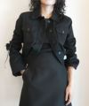 ＜CECILIE BAHNSEN＞SEAN JACKET DENIM APPLIQUE(BLACK)