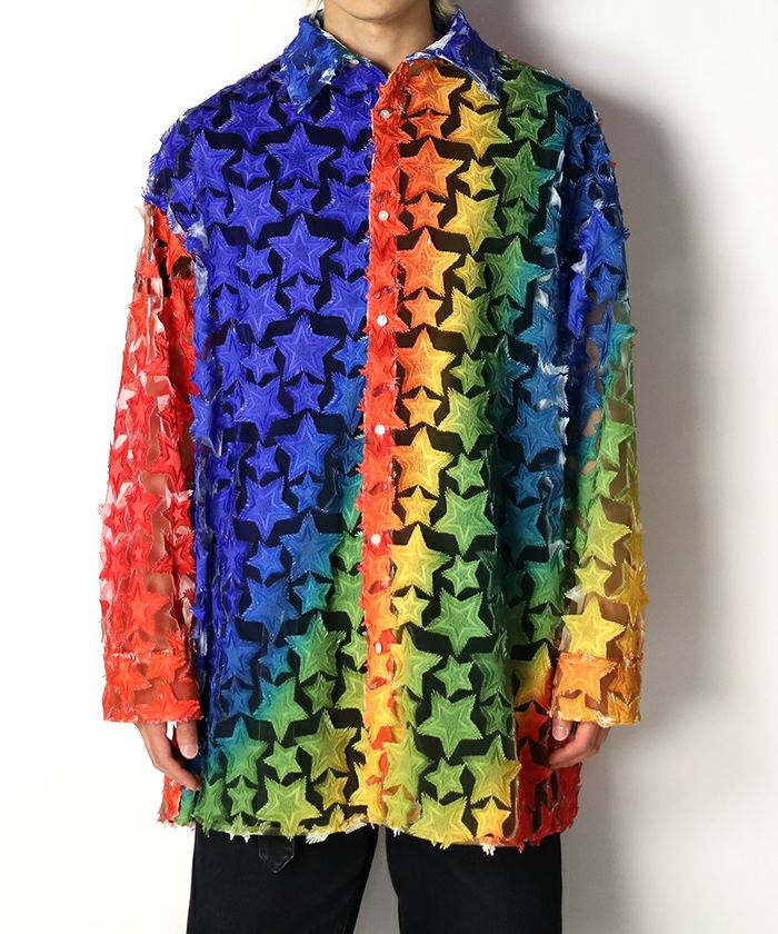 ＜TENDER PERSON＞THERMOGRAPHY CUT JAQUARD SHIRT