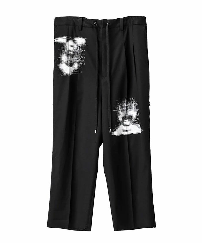 ＜TAKAHIROMIYASHITATheSoloist.＞side tape adjustable length 2 tucks front pant.