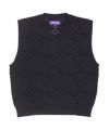 ＜Fucking Awesome＞Letter Square Vest Black
