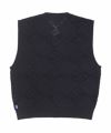 ＜Fucking Awesome＞Letter Square Vest Black