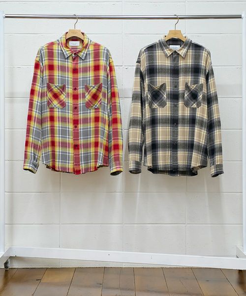 ＜UNUSED＞RAYON CHECK SHIRT | MAKES ONLINE STORE