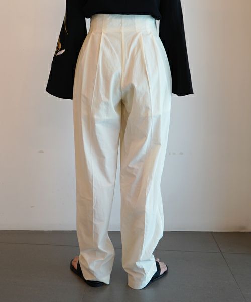 Mame Kurogouchi＞Dry Touch Cotton High Waisted Trousers | MAKES ...