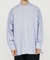 ＜Graphpaper＞High Count Band Collar Shirt(GM233-50031STB)