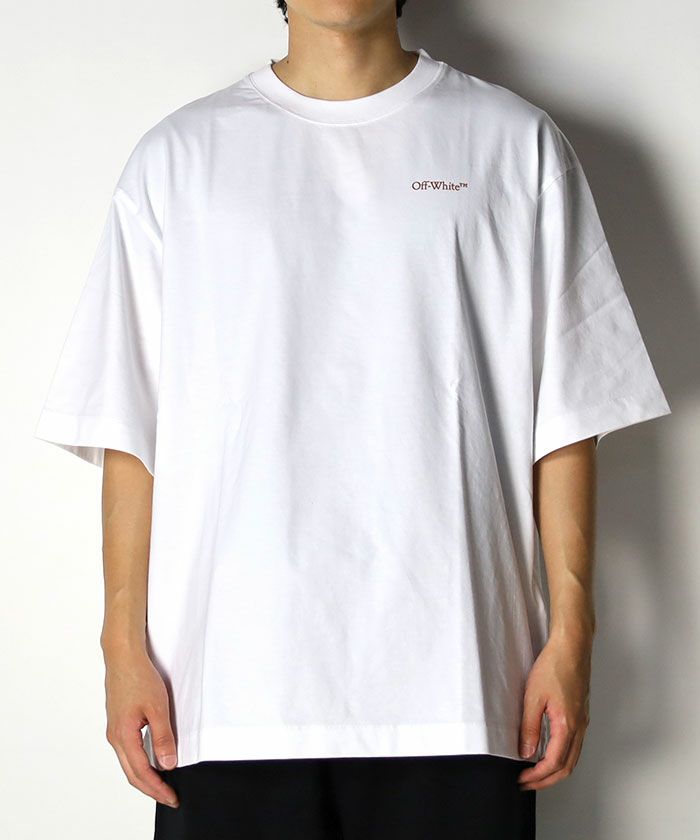 Off-White＞SCRATCH TAB SKATE S/S TEE（OMAE23-RTW0030） | MAKES 