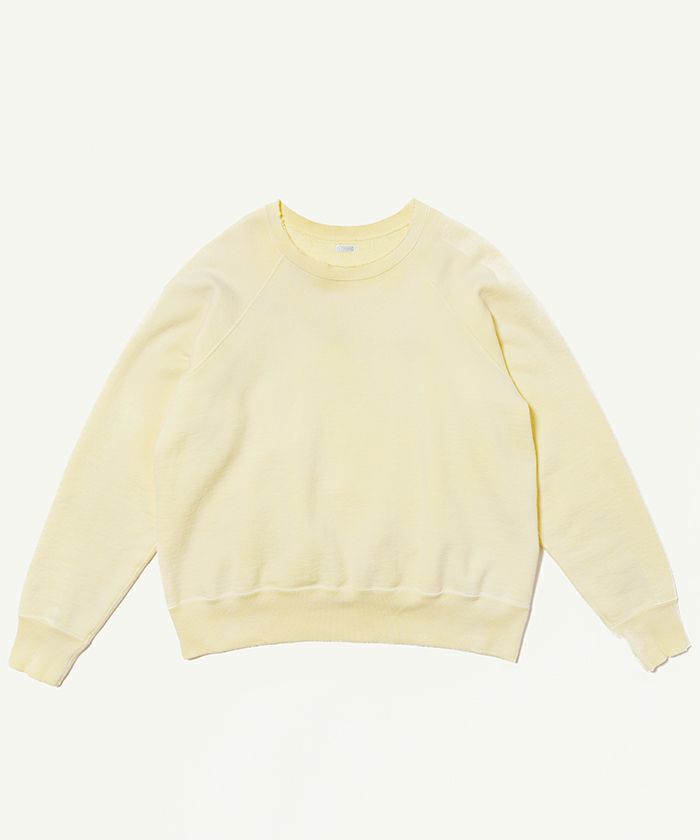  ＜A.PRESSE＞Vintage Sweatshirt YELLOW