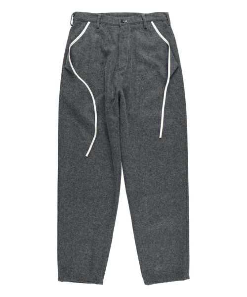 ＜sulvam＞Flano piping tapered pants