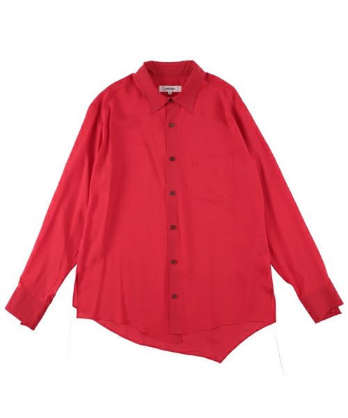 ＜sulvam＞Asymmetry stand collar shirt