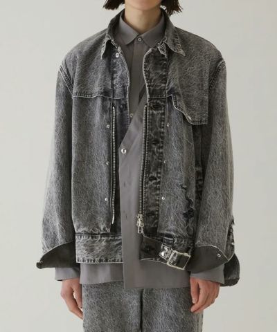 Tamme＞CRACKS BLEACH DENIM B.D JACKET | MAKES ONLINE STORE